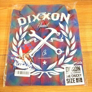 NWT Dixxon x CHUCKY Flannel Shirt Men's 2XT / 2XL Tall Horror Series Halloween